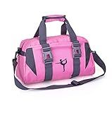 Small/Large Dance Duffle Bag For Girls Sport Gym Bags For Women Yoga Bag (Pink, Small)