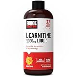 Force Factor L-Carnitine Liquid 3000mg, Maximum Strength Supplement
