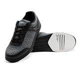 KR Strikeforce Flyer Mesh Men's Athletic Bowling Shoes for Right or Left Handed Bowlers Black/Steel (US Footwear Size System, Adult, Men, Numeric, Medium, 9)
