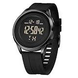 COSSINIGE Mens Digital Waterproof Military Wrist Watches for Men Black Work | Mens Digital Waterproof Military Watch for Men Black Dive Tactical Sports Minimalist Ultra-Thin Wrist Watch