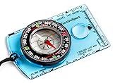 TurnOnSport Orienteering Compass - Advanced Scout Compass for Hiking, Camping, and Map Reading - Perfect for Kids and Professionals