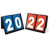 HSZJsto Portable Flip Scoreboard - Score Board for Baseball Football Soccer Scoreboard Score Keeper, for Basketball, Football, Tennis, Badminton etc Competitive Sports
