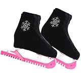 IFOYO Velvet Ice Skate Boot Covers for Figure Roller Skating Protective Waterproof Shoe Covers Fits Kids, Adults, Universal Fit for Ice, Roller Skate Boots