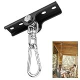KSWLOR Metal 360°Swivel Swing Hangers,Heavy Duty Swing Suspension Hook,400 lbs Capacity Playground Gym Boxing Bag Hammock Chair Yoga Porch Swing Mount
