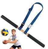 Ajqxh Bump-Pass Volleyball Training Kit Wood Stick for Correcting Bump-Pass, Passing Practice Training, Portable Splittable, Volleyball Hitting Trainer