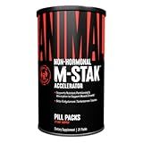 Animal M-Stak - Muscle Builder and Anabolic Mass Gainer Supplement for Bodybuilding - Lean Muscle Growth, Amino Complex and Pre Workout Energy, 21 Packs
