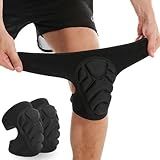 SUJAYU Volleyball Knee Pads for Women & Men, Dance Knee Pad for Women Men Wrestling Knee Pad Wrestling Gear, Crash Pad Roller Skating Gear Knee Protector Soft Knee Pads for Work (Medium)