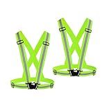 Chiwo Reflective Vest Running Gear 2Pack, High Visibility Safety Vest