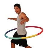 Weighted Hula Hoop, Trim Hoop 3lb, 4lb Large, Rainbow, Lose Belly Fat (Trim Hoop 3B)