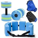 Water Dumbbells Set, Water Aerobic Exercise Foam Equipment for Weight Loss