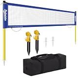 Regulation Size 20ft Portable Outdoor Badminton Net Set for Backyard