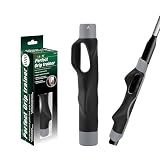 Portable Golf Grip Trainer for Right-Handed Golfers – Golf Club Grip Trainer & Golf Training Aid for Proper Hand Placement, Drivers, Irons & Wedges #Grey
