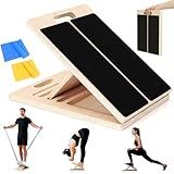 Slant Board for Calf Stretching, Wooden Slant Boards for Exercise, 300 Lbs Weight Capacity Squat Wedge, Premium Calf Stretcher, Physical Therapy Equipment for Rehab & Strength Training
