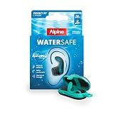 Alpine WaterSafe - Ear Plugs for Swimming - Keep Water Out, Hear Sound, Secure Fit, Soft, Comfortable, Reusable - for Swimmers, Surfing, Showering & Water Sports - Incl 2 Sizes - 1 Pair