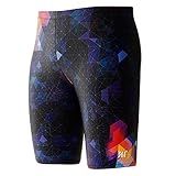 361° Swim Jammers for Men, Pro Racing Training Swimsuit, Chlorine Resistant Endurance Swimming Pants M Black