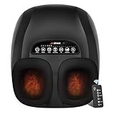 JZBRAIN Shiatsu Foot Massager Machine with Heat : Deep Kneading Foot Massager with Vibration & Compression for Plantar Fasciitis & Neuropathy - Perfect for Women & Men,Relax for Home Office Use