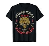Muay Thai Fighter Vintage Tee Twin Tiger Art of 8 Limbs T-Shirt