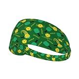 Pickleball Stretchy Sports Headbands Sweat Hair Bands for Women Men