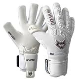 WVVOU Soccer Goalie Gloves for Adults and Youth, High Performance Goalkeeper Gloves with 5 Detachable Finger Saves, Soccer Gloves with 4mm Sticky Latex Palm