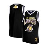Ultra Game Boys' Tank Top Mesh Sleeveless Muscle T-Shirt,Los Angeles Lakers,Black,8