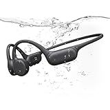 PSIER Bone Conduction Headphones IPX8 Waterproof Swimming Headphones Open Ear Headphones with MP3 Mode 32GB Memory Up to 8 Hours Playtime Bluetooth 5.4 Ear Buds Secure Fit for Running and Fitness
