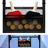 Under Table Tennis Ball Holder, Under Table Tennis Racket Holder for Balls & Pickleball Paddles, Pickleball Paddle Rack Organizer Holder, Ping-Pong Paddle Holder for Tone Sound Rackets Globes Gear