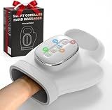 Hand Massager with Heat and Compression: 2026 New Cordless Electric Hand Massage for Arthritis Carpal Tunnel, 3 Modes 3 Heat Levels 5 Compression Wrist Finger Massager, Gifts for Women Men, Grey