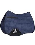Harrison Howard All-Purpose Saddle Pad Suede Saddle Pad for Horses Use During Everyday Riding - Navy