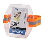 Ergodyne - 19951 Squids 3386HV High Visibility Arm Band ID/Badge Holder Hi-vis Orange