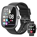 Smart Watch for Women Men, 1.85" HD Fitness Watch with 120 Sports Modes, 5.3 Bluetooth Call, 250+ Custom Dials, Heart Rate/Sleep Monitor Fitness Tracker, IP68 Waterproof Smartwatch for Android iOS