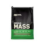Optimum Nutrition Serious Mass, Weight Gainer Protein Powder, Mass Gainer, Vitamin C and Zinc for Immune Support, Creatine, Chocolate, 12 Pound (Packaging May Vary)