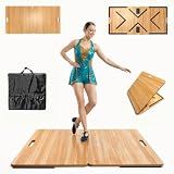 vigorliving Portable Tap Dance Floor, Foldable Tap Board with Carrying Bag for Tap Dance Practice at Home, Professional Outdoor Dance Floor Tiles and Flooring for Dancers