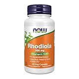 NOW FOODS Rhodiola 500MG 3PCT Extract60 VCAP, 60 CT