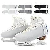 Skating Spirit Skate Boot Covers for Roller Skating Figure Skating Easy-on Easy-Off Youth and Adult (1 Pair) (Gray, Adult)