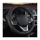 BESULEN Car Steering Wheel Cover, Soft Leather Steering Wheel Protector, Universal Non-Slip Steering Wheel Covers, Comfortable Grip Sweat-Absorbent, Automotive Interior Accessories