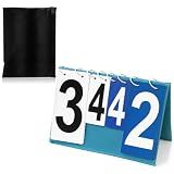 Sonwyoung 1 Pack Over Net Tennis Score Keeper Flip Scoreboards Portable