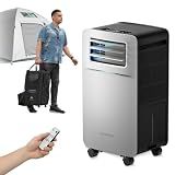 FO-KOKO 5200 BTU Portable Camping Air Conditioner, 4-in-1 Quiet Small AC Unit with 400W Low Power, Windowless AC for Tent, RV, Truck, Van, Car, Garage, Indoor & Outdoor Use(Silver)