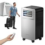 FO-KOKO 5200 BTU Portable Camping Air Conditioner, 4-in-1 Quiet Small AC Unit with 400W Low Power, Windowless AC for Tent, RV, Truck, Van, Car, Garage, Indoor & Outdoor Use(Silver)