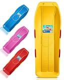 Super Targa Toboggan Downhill 2-Person Snow Sled w/ Handles, Durable Outdoor Fun