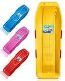 Super Targa Toboggan Downhill 2-Person Snow Sled w/ Handles, Durable Outdoor Fun