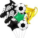 Soccer Party Decoration Balloons, Soccer Balls, Football Sneakers, Trophy, Stars Foil Balloons For Sports Theme Party Supplies, Game Day, Kids Soccer Birthday, Team Celebrations.