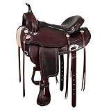HILASON Chocolate Brown 16 in Western Saddle Flex Tree