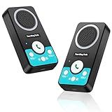 VJANW Intercoms Wireless for Home, 2 Way Audio Hands-Free Long Range Wireless Intercom System, 4 Ringtones 8 Volume Levels, Up to 10 Days Standby Intercom Syetem for House, Office, Classroom, Black