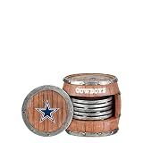 FOCO Dallas Cowboys NFL 5 Pack Barrel Coaster Set