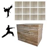 TDIAVH 12pcs Taekwondo Karate Breaking Boards,9mm Thicknesses Breaking Boards Martial Arts,Wood Boards for Breaking,ata Taekwondo Rebreakable Boards Practice Performing for Adult