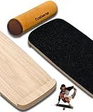 Balance Boards for Adults Kids,450Lbs remarkable core trainer,made wood&Less Plastic,Leg muscle trainer/strength standing desk balance board/physical therapy board,Hockey snowboard wobble board