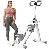 Stair Stepper for Home Vertical Climber, Foldable Full Body Exercise Aerobic Climbing Machines, Mountaineering Fitness Equipment with Adjustable Handles (White)