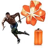 Nusogon Running Speed Training, 56 inch Speed Drills Resistance Parachute Running Sprint Chute Soccer Football Sport Speed Training(Orange)