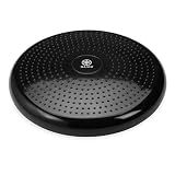 Gaiam Balance Disc Inflatable Cushion, Core & Stability Trainer (Black)
