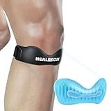Healrecux Patella Band, Knee Strap Patella Tendon Support for Knee Pain & Tendonitis, Patella Stabilizer Knee Brace for Running, Basketball, Jumpers Knee, Tennis, Volleyball & Squats - Inky 1 Pack